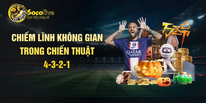 Chiếm lĩnh không gian trong chiến thuật 4-3-2-1
