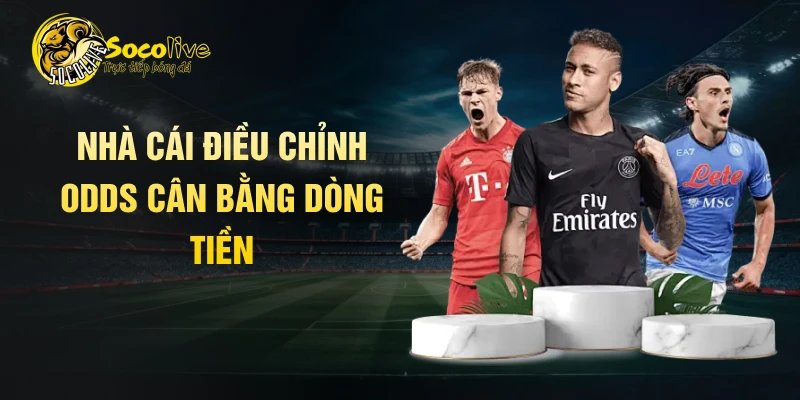 Nhà cái điều chỉnh odds cân bằng dòng tiền